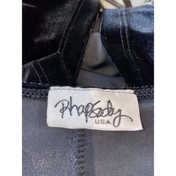 Draped Front Black Spaghetti Strap Chain Crisscross Velvet Cami Top - Picture 5 of 5